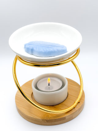 Brûle-parfum  'Pied doré torsadé'