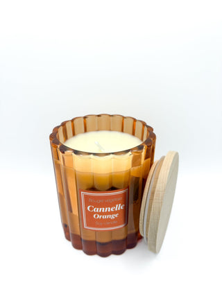 Bougie végétale parfumée - Cannelle orange - Fee maison