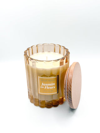 Bougie végétale parfumée - Jasmin en fleurs - Fee maison