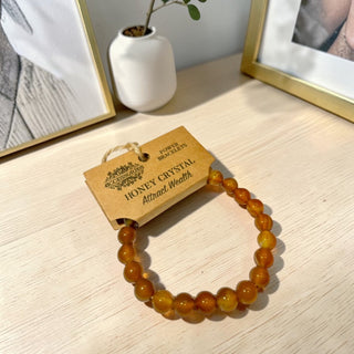 Bracelet d'Énergie Cristal de Miel - Fee maison