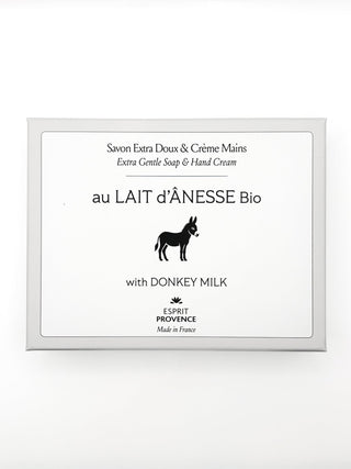 Coffret - Savon au lait d’ânesse bio et porte - savon en céramique - Fee maison