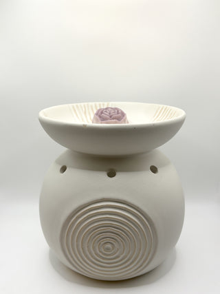 Brûle-parfum XL grande taille - blanc