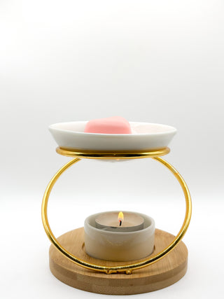 Brûle-parfum  'Pied doré torsadé'