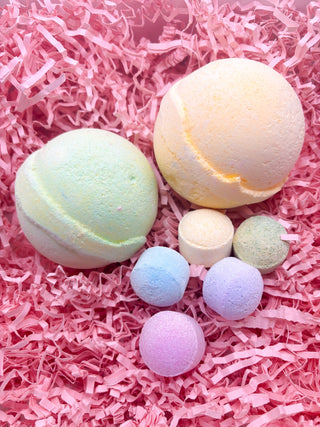 Pack cadeau - 2 bombes de bain et 5 mini bombes de bain - Fee maison