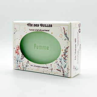 Savon végétal parfumé à la pomme - Fée des Bulles - Fee maison