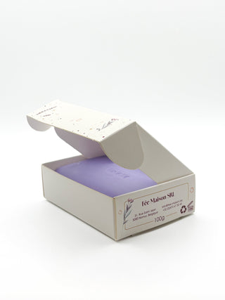 Savon végétal parfumé à la violette - Fée des Bulles - Fee maison