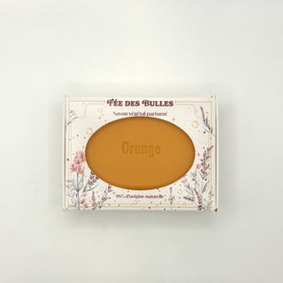 Savon végétal parfumé à l'orange - Fée des Bulles - Fee maison