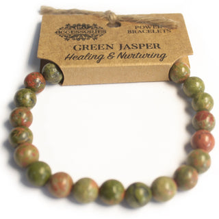 Bracelet d'Énergie Jaspe Vert - Fee maison