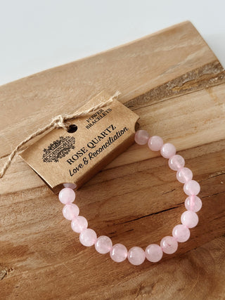 Bracelet d'Énergie Quartz Rose - Fee maison